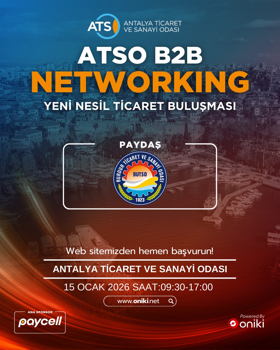 ATSO B2B NETWORKING - YENİ NESİL TİCARET BULUŞMASI 15 OCAK 2026